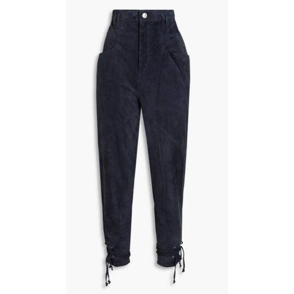 ISABEL MARANT Adeloisa Suede Tapered Pants Size 2 New with Tags - Picture 4 of 6